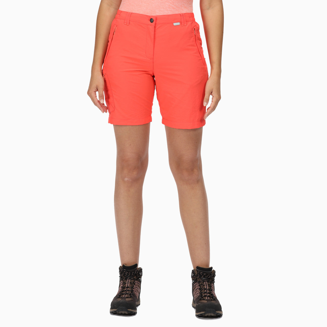 Regatta Women's Chaska Short II Mid Length Walking Shorts Neon Peach