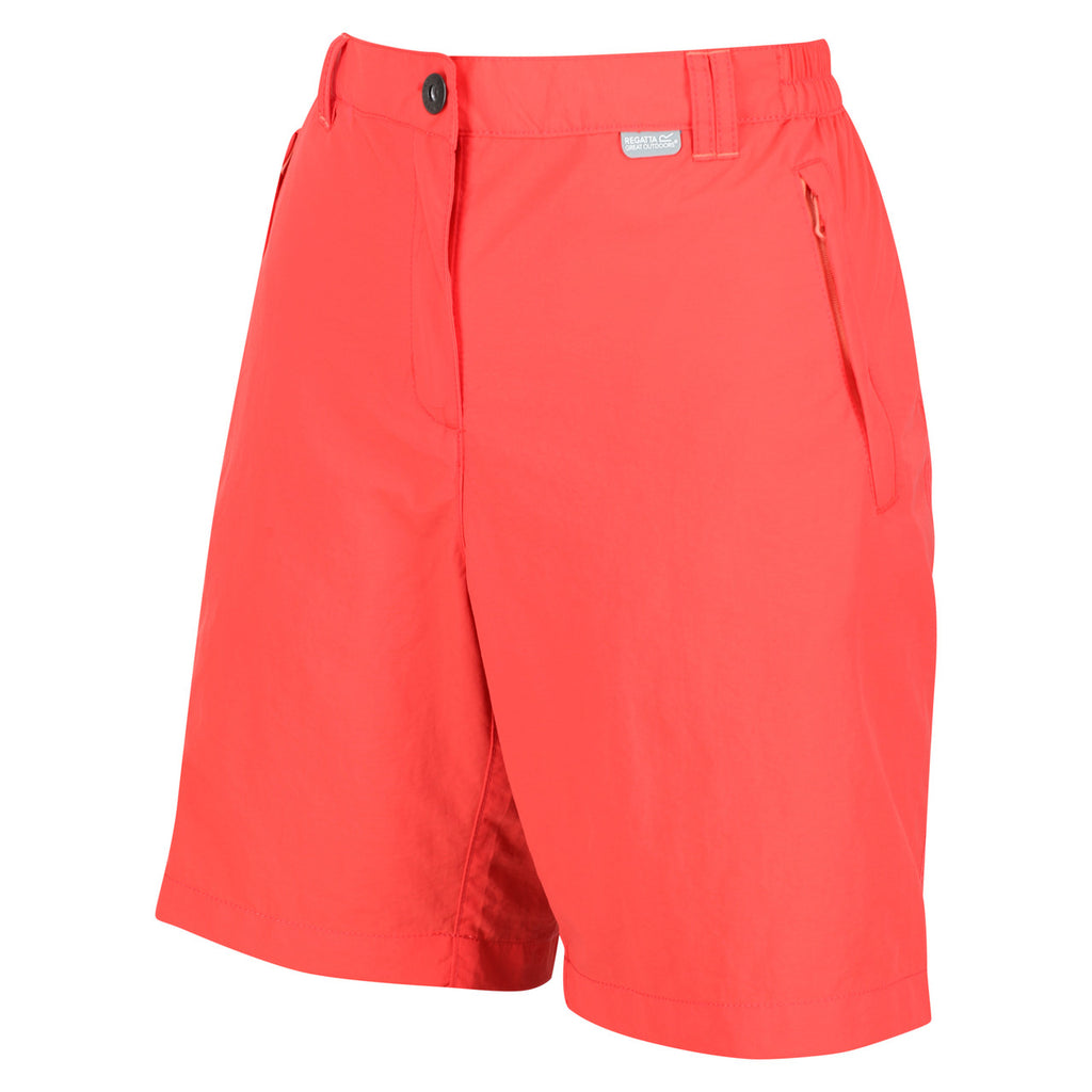 Regatta Women's Chaska Short II Mid Length Walking Shorts Neon Peach