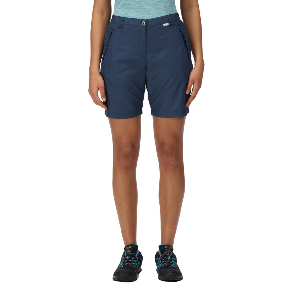 Regatta Women's Chaska Short II Mid Length Walking Shorts Dark Denim