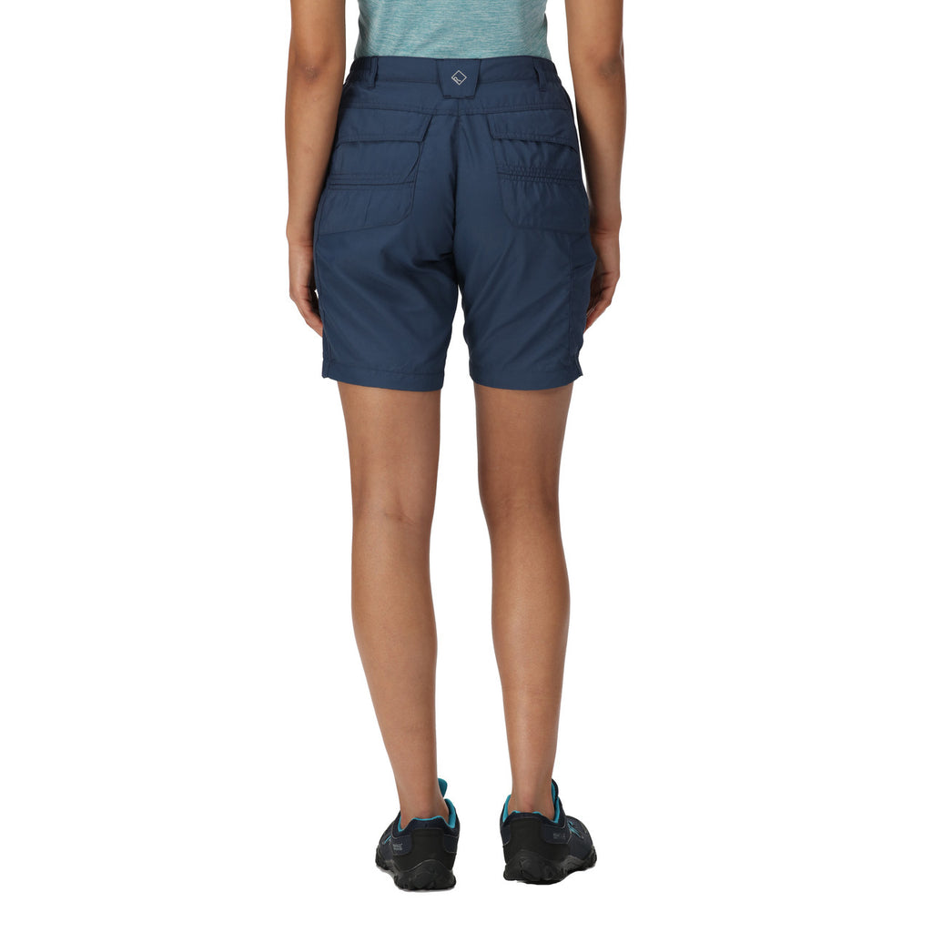 Regatta Women's Chaska Short II Mid Length Walking Shorts Dark Denim