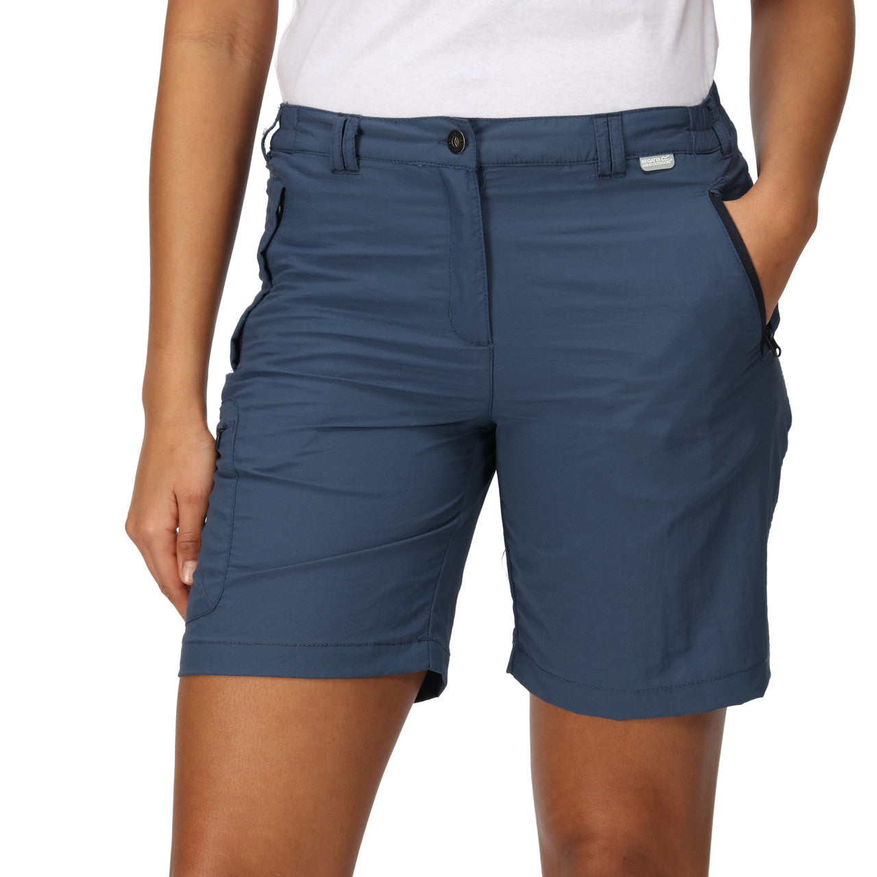 Regatta Women's Chaska Short II Mid Length Walking Shorts Dark Denim