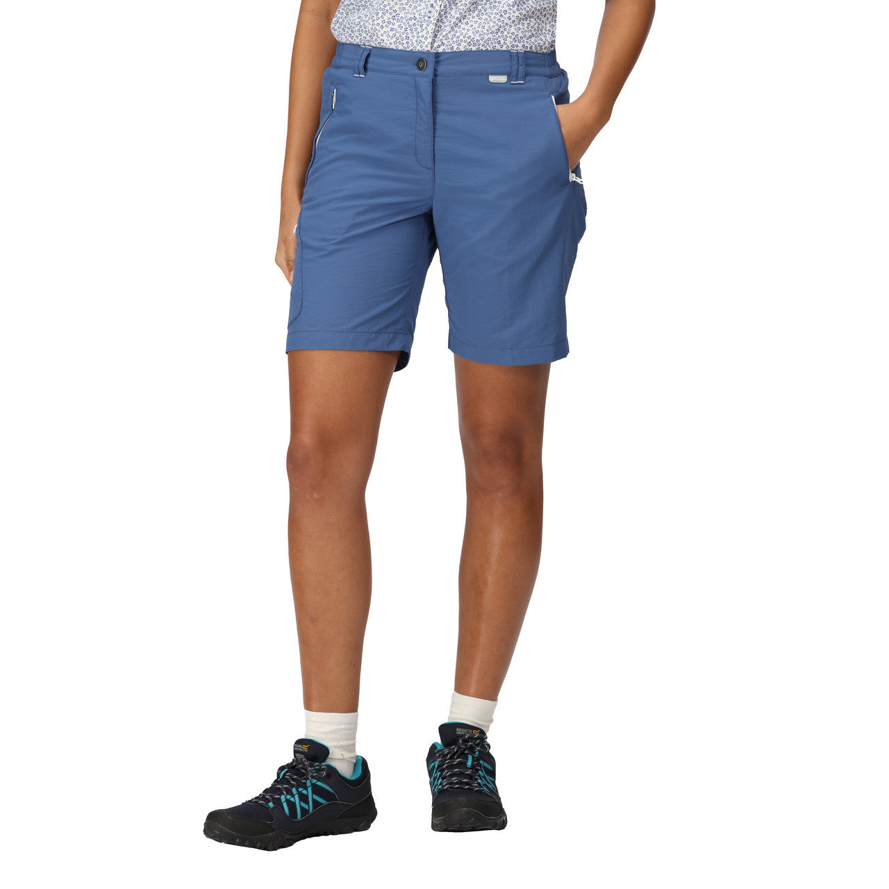 Regatta Women's Chaska Short II Mid Length Walking Shorts Dusty Denim