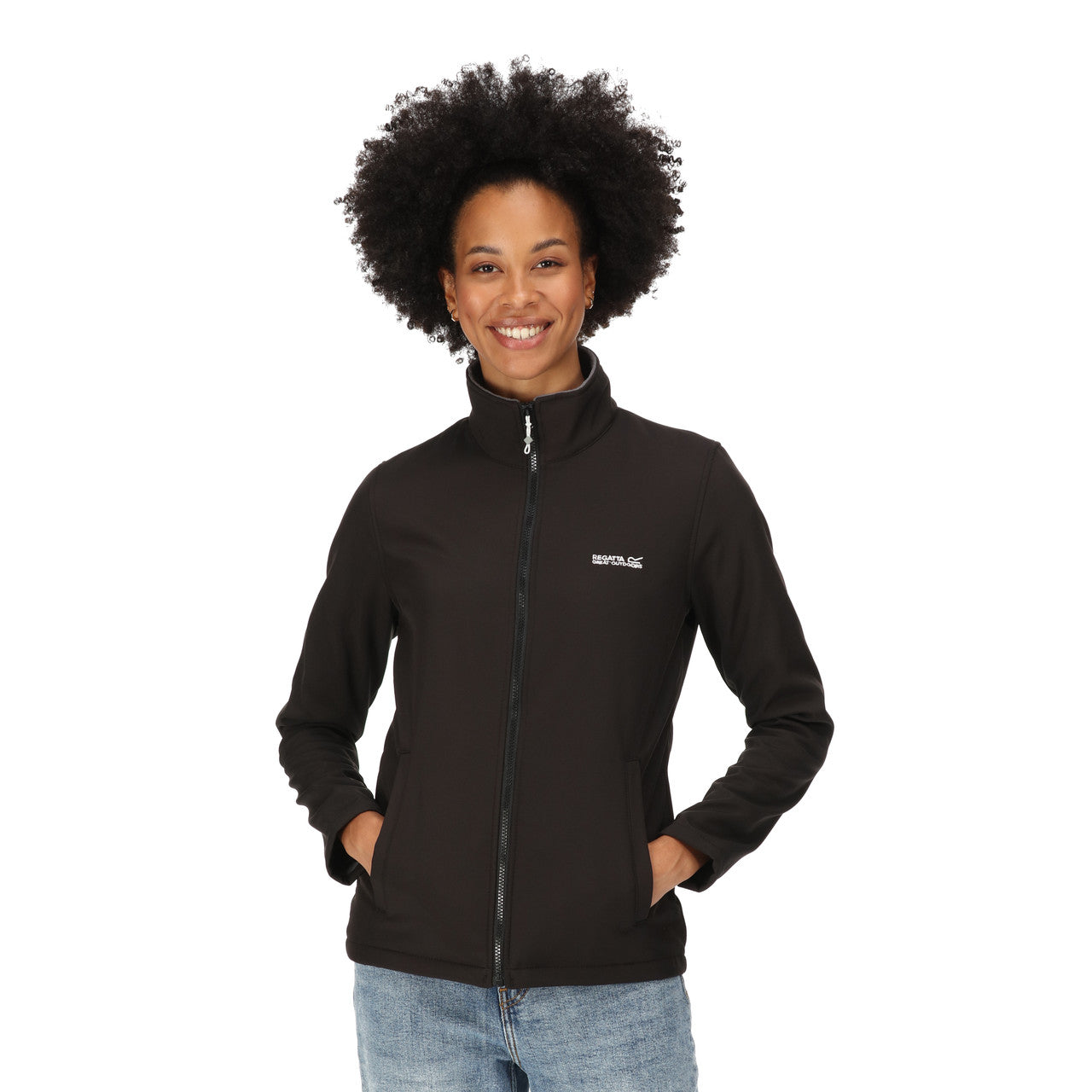 Regatta Womens Connie V Softshell Jacket Black