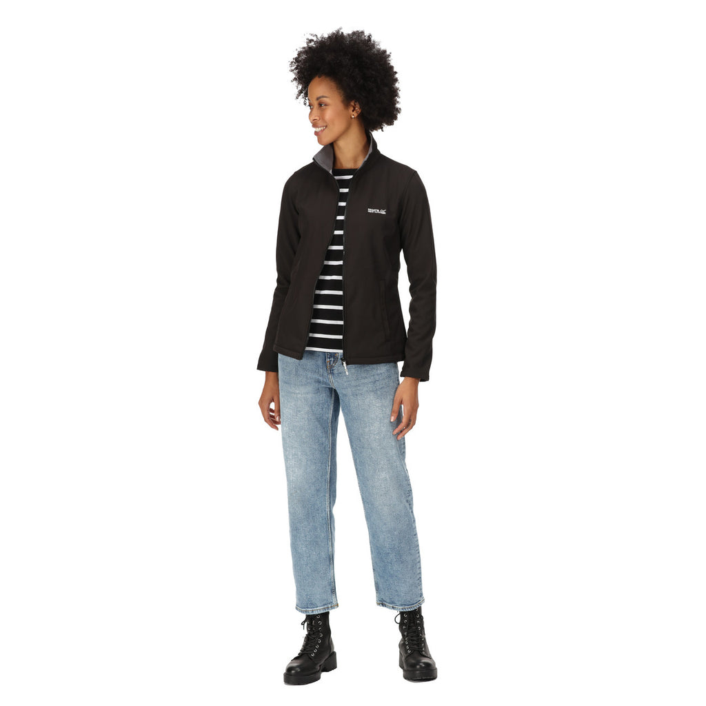 Regatta Womens Connie V Softshell Jacket Black