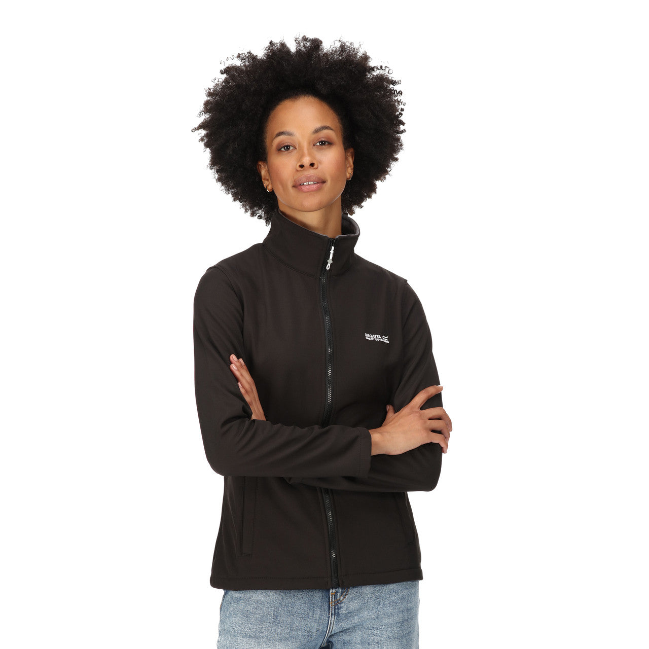 Regatta Womens Connie V Softshell Jacket Black