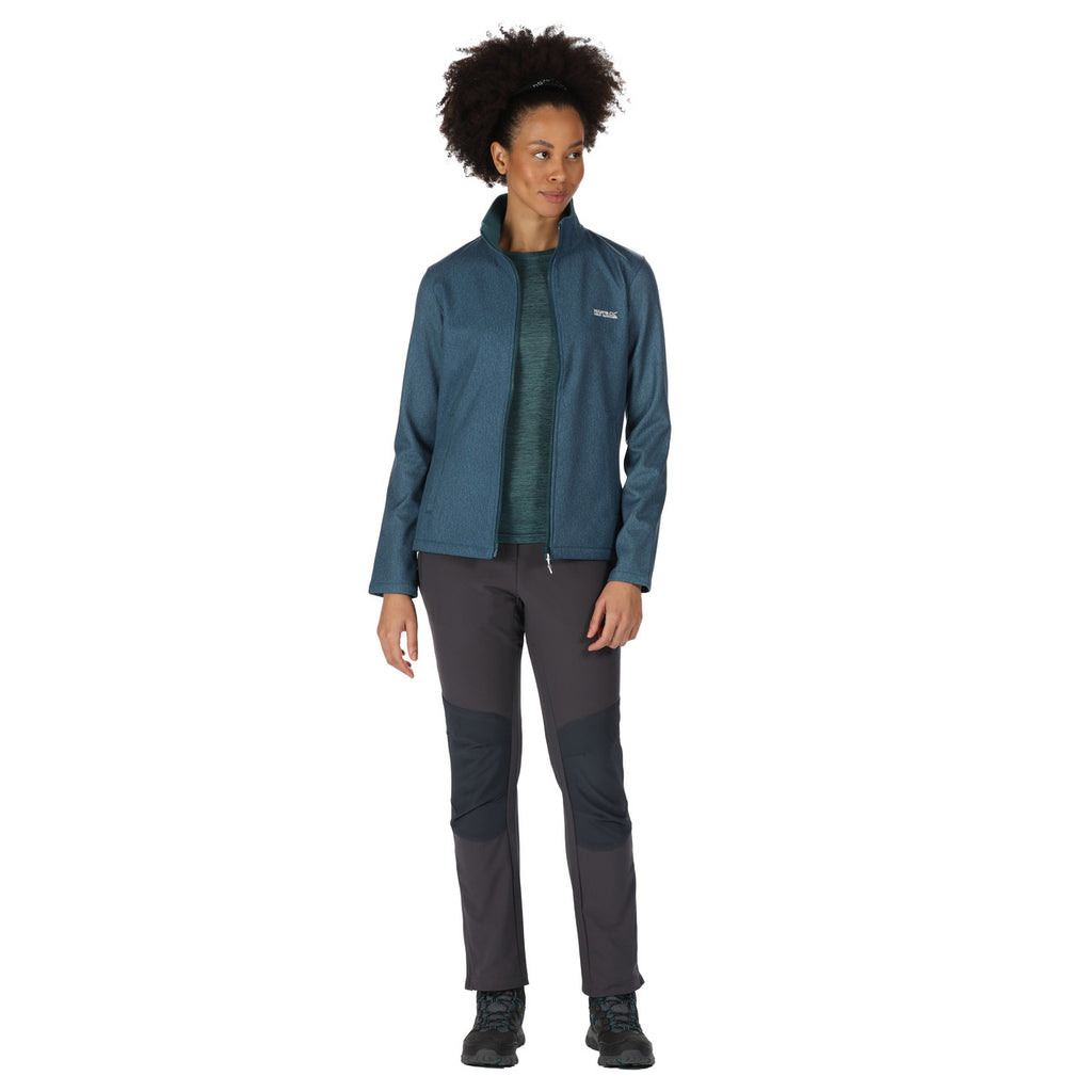 Regatta Womens Connie V Softshell Jacket Reflective Lake Marble