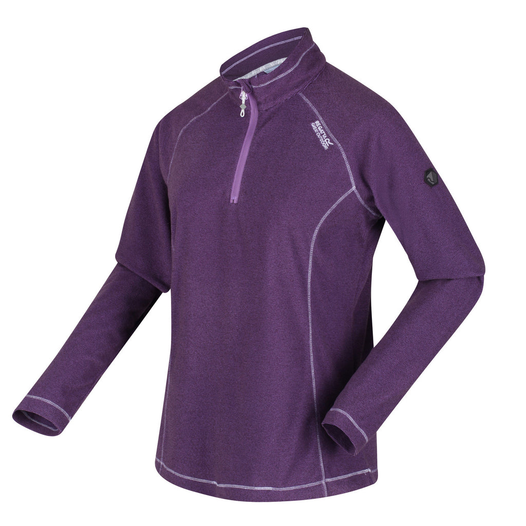 Womens Regatta Montes Light Weight Micro Fleece Half Zip Quick Dry Top 8-20