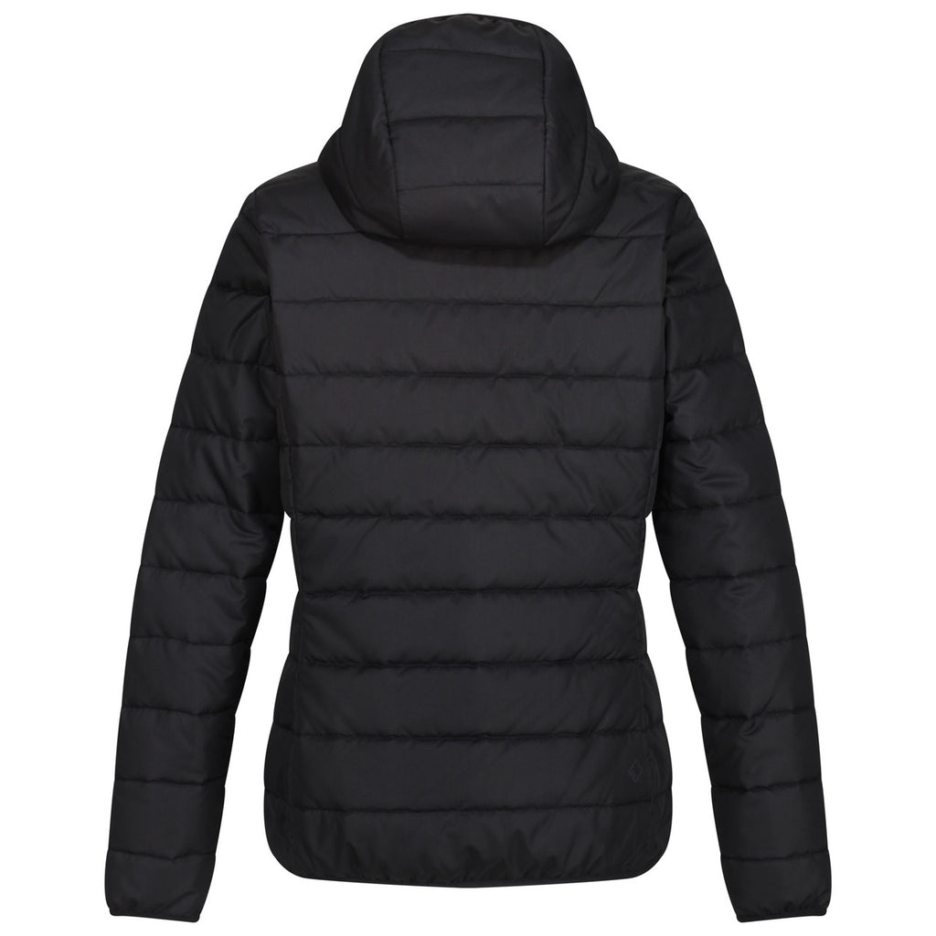 Regatta Helfa Womens Hooded Padded Hybrid Jacket Black