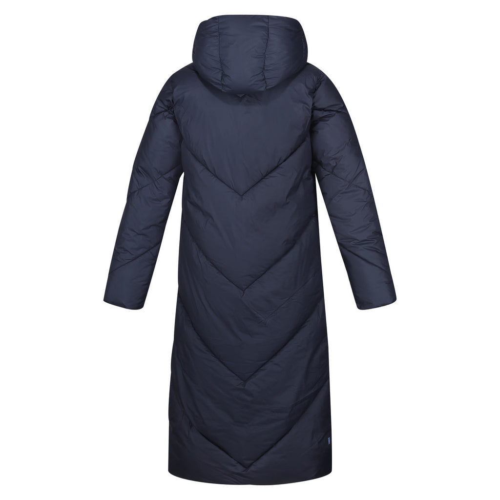 Regatta Women Longley Coat Longline Insulated Padded Jacket Navy