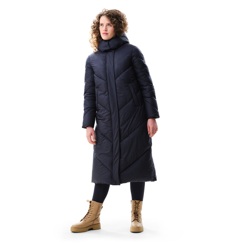 Regatta Women Longley Coat Longline Insulated Padded Jacket Navy