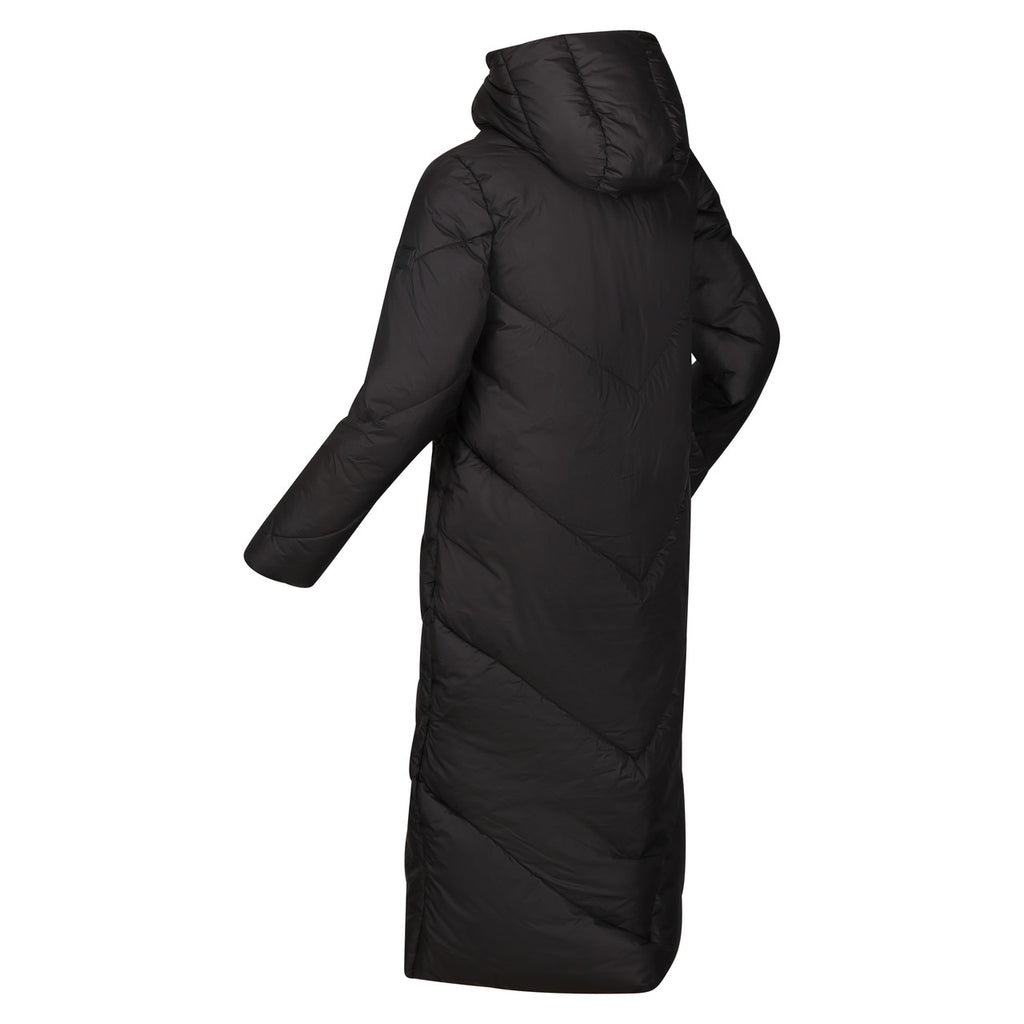 Regatta Women Longley Coat Longline Insulated Padded Jacket Black