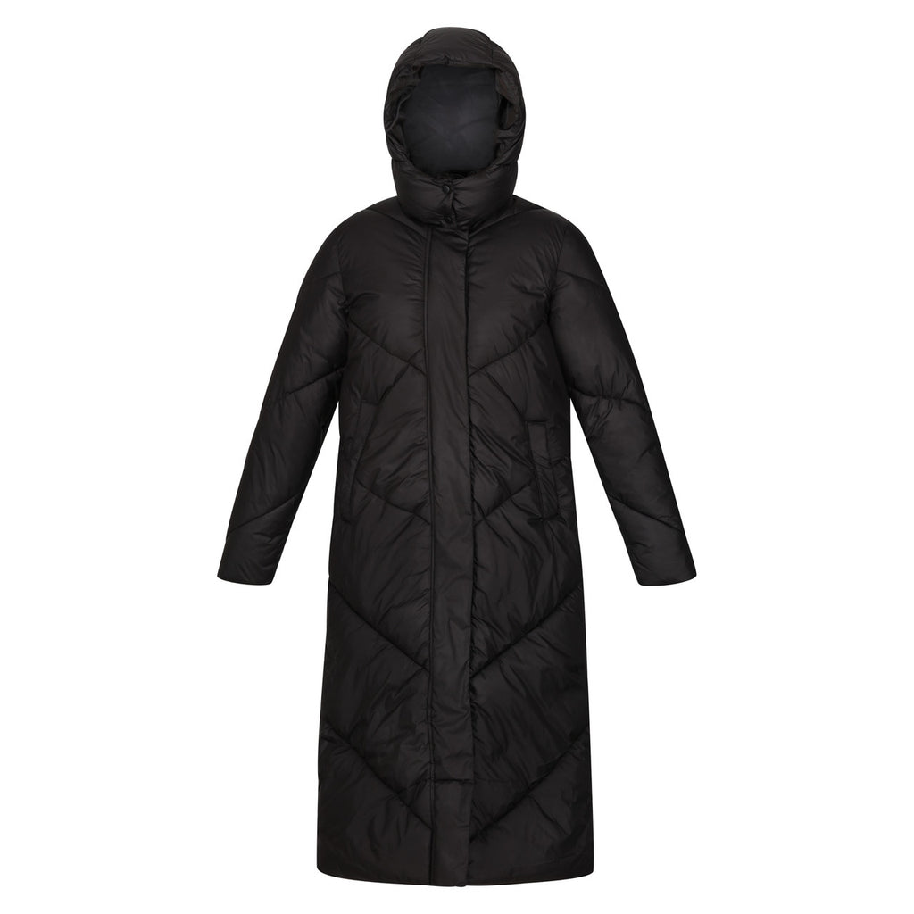 Regatta Women Longley Coat Longline Insulated Padded Jacket Black