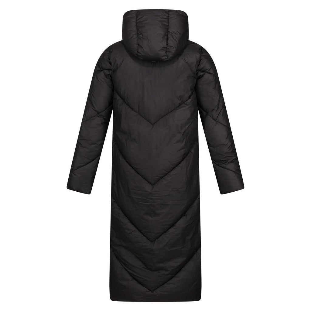 Regatta Women Longley Coat Longline Insulated Padded Jacket Black
