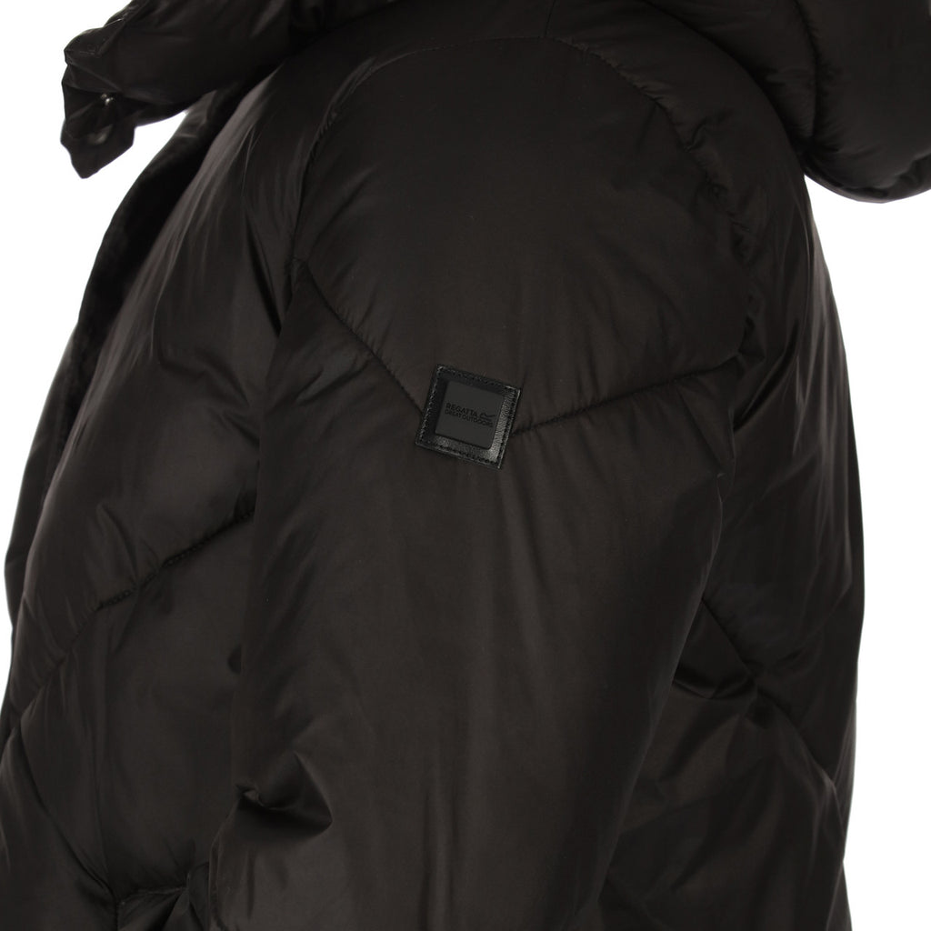 Regatta Women Longley Coat Longline Insulated Padded Jacket Black