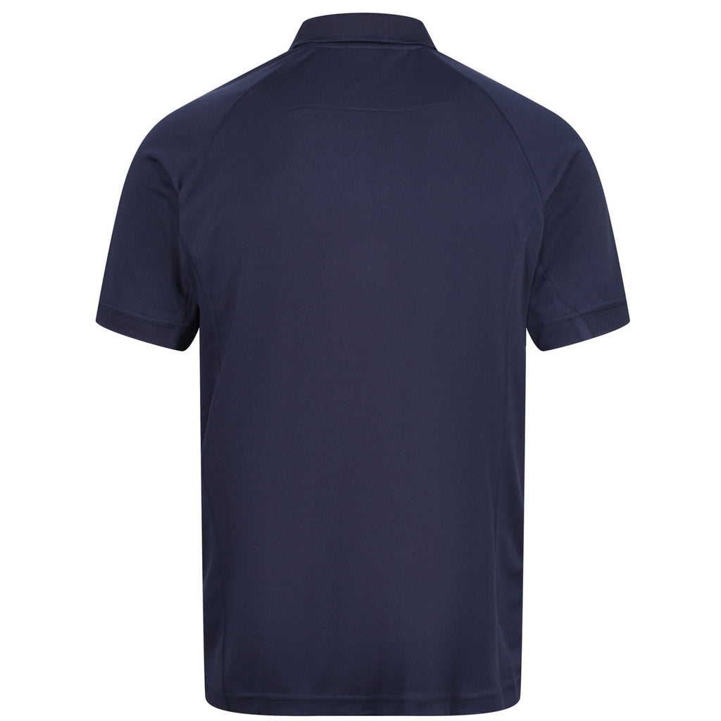 Regatta Mens Breathable Polo T Shirt Cool Dry Sports Wicking Quick Dry Coolweave Navy