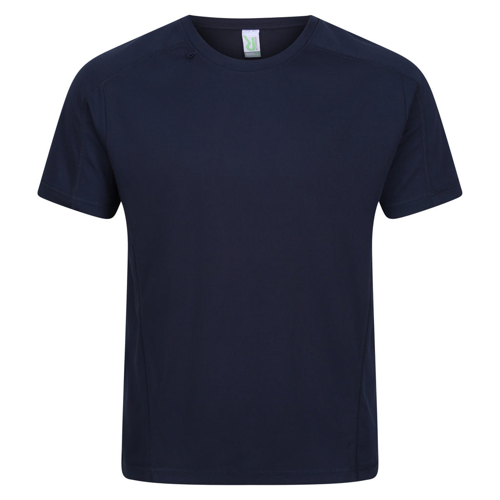 Regatta Mens Breathable Wicking T Shirt Cool Dry Running Performance for Sports/Gym Navy