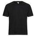 Regatta Mens Breathable Wicking T Shirt Cool Dry Running Performance for Sports/Gym Black