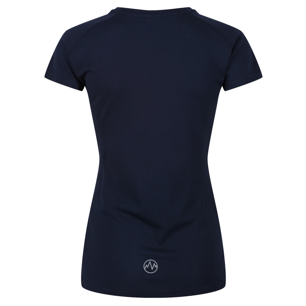 Regatta Women Breathable Wicking T Shirt Cool Dry Running Performance for Sports/Gym Navy