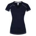 Regatta Women Breathable Wicking T Shirt Cool Dry Running Performance for Sports/Gym Navy/White