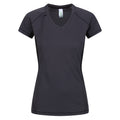 Regatta Women Breathable Wicking T Shirt Cool Dry Running Performance for Sports/Gym Iron/Black