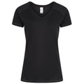 Regatta Women Breathable Wicking T Shirt Cool Dry Running Performance for Sports/Gym Black/Black