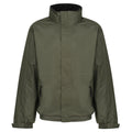 Regatta Dover Men's Fleece Lined Waterproof Bomber Jacket Dark Khaki/Black