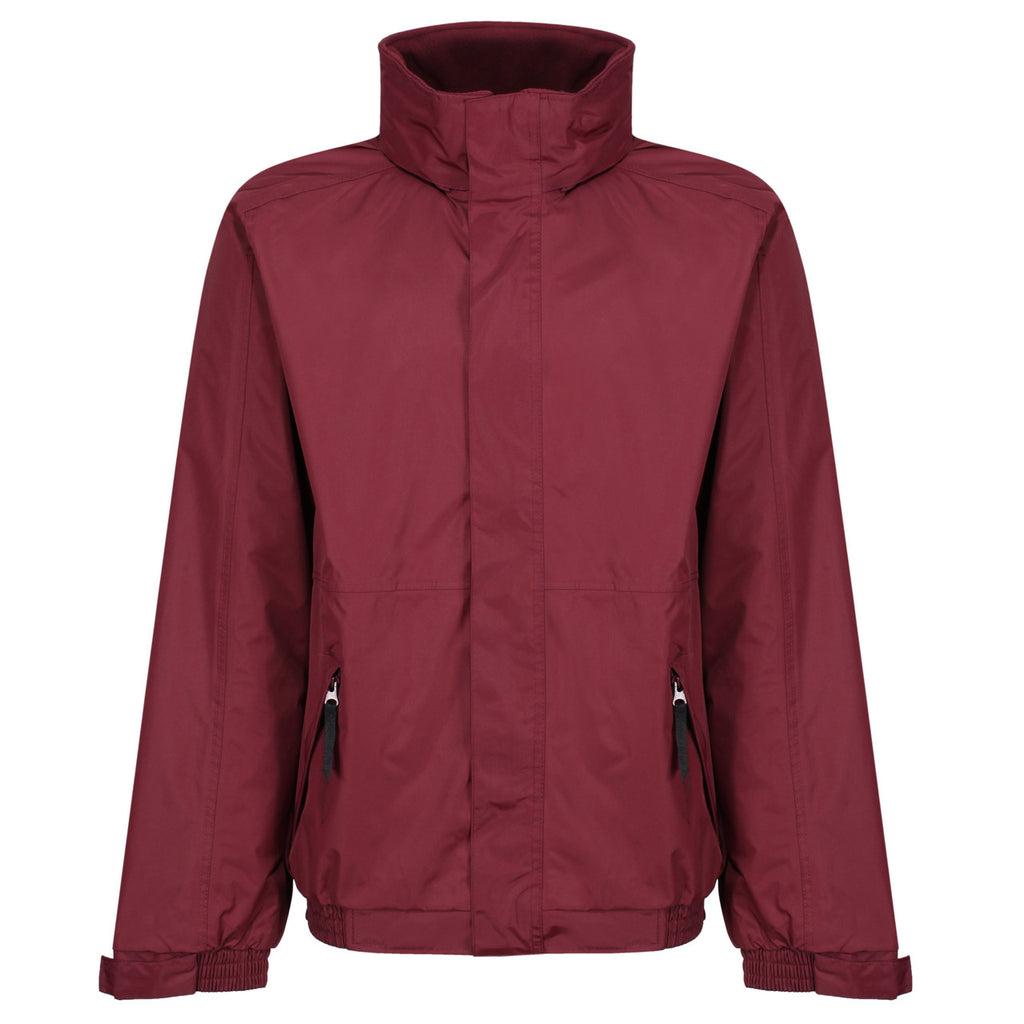 Regatta Dover Men's Fleece Lined Waterproof Bomber Jacket Burgundy