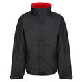 Regatta Dover Men's Fleece Lined Waterproof Bomber Jacket Black Classic Red