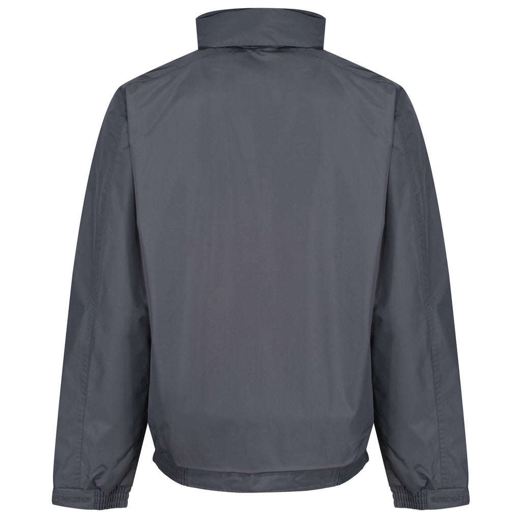 Regatta Dover Men's Fleece Lined Waterproof Bomber Jacket Seal Grey Black