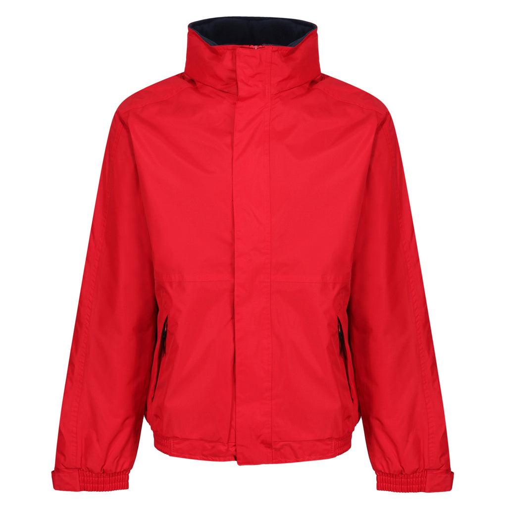 Regatta Dover Men's Fleece Lined Waterproof Bomber Jacket Classic Red/Navy