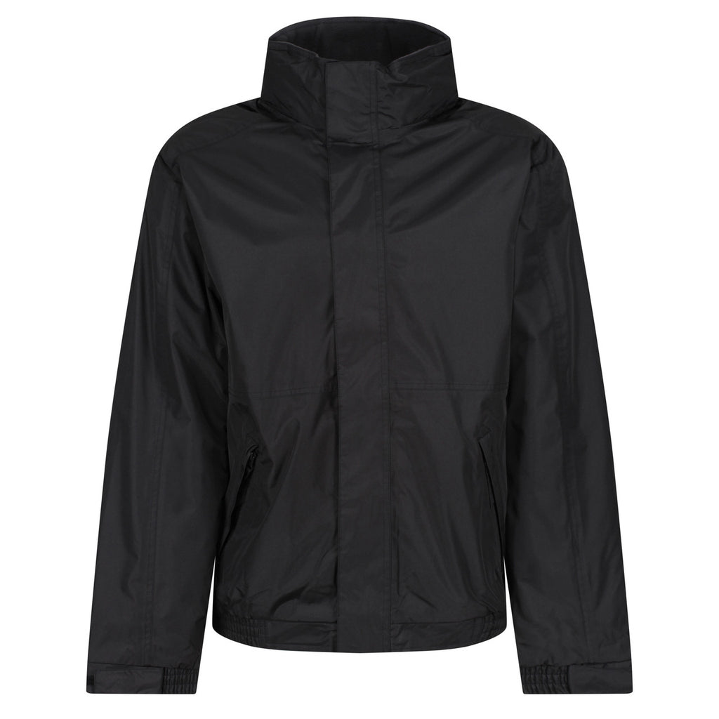 Regatta Dover Men's Fleece Lined Waterproof Bomber Jacket Black Ash