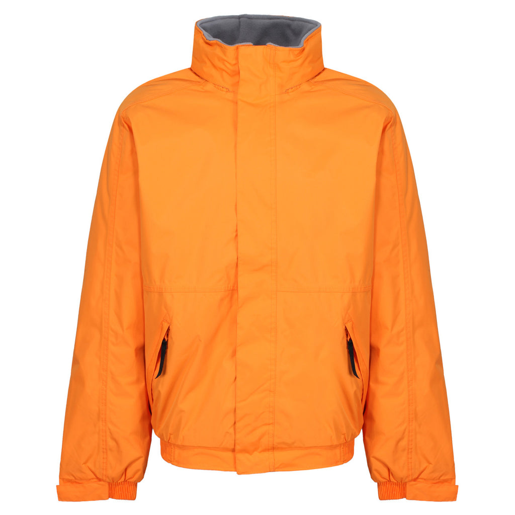 Regatta Dover Men's Fleece Lined Waterproof Bomber Jacket Sun Orange