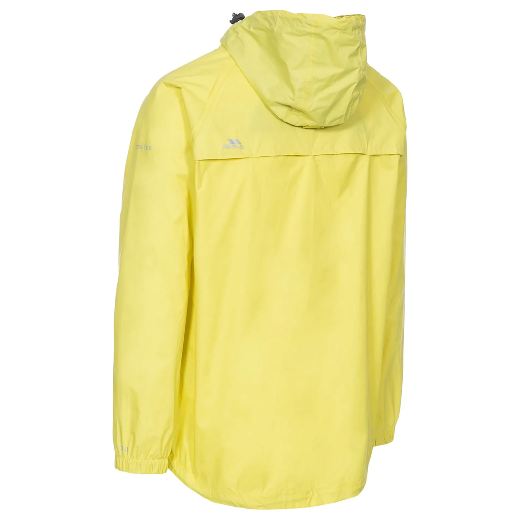 Trespass Unisex Qikpak Packable Waterproof Jacket Yellow