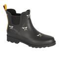Urban Jacks Womens Wellibobs Ladies Wellingtons Festival Garden Waterproof Size Bee Black