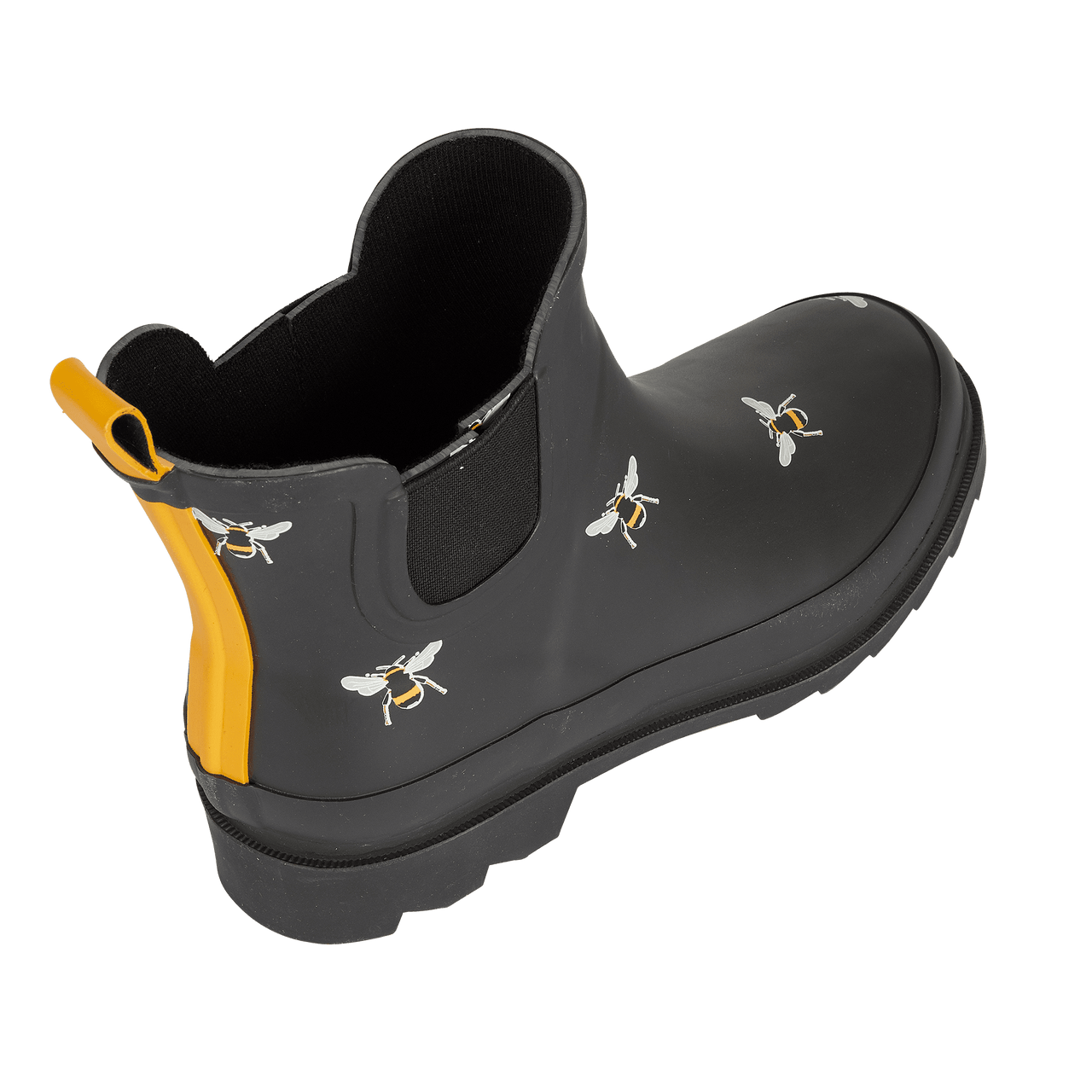 Urban Jacks Womens Wellibobs Ladies Wellingtons Festival Garden Waterproof Size Bee Black