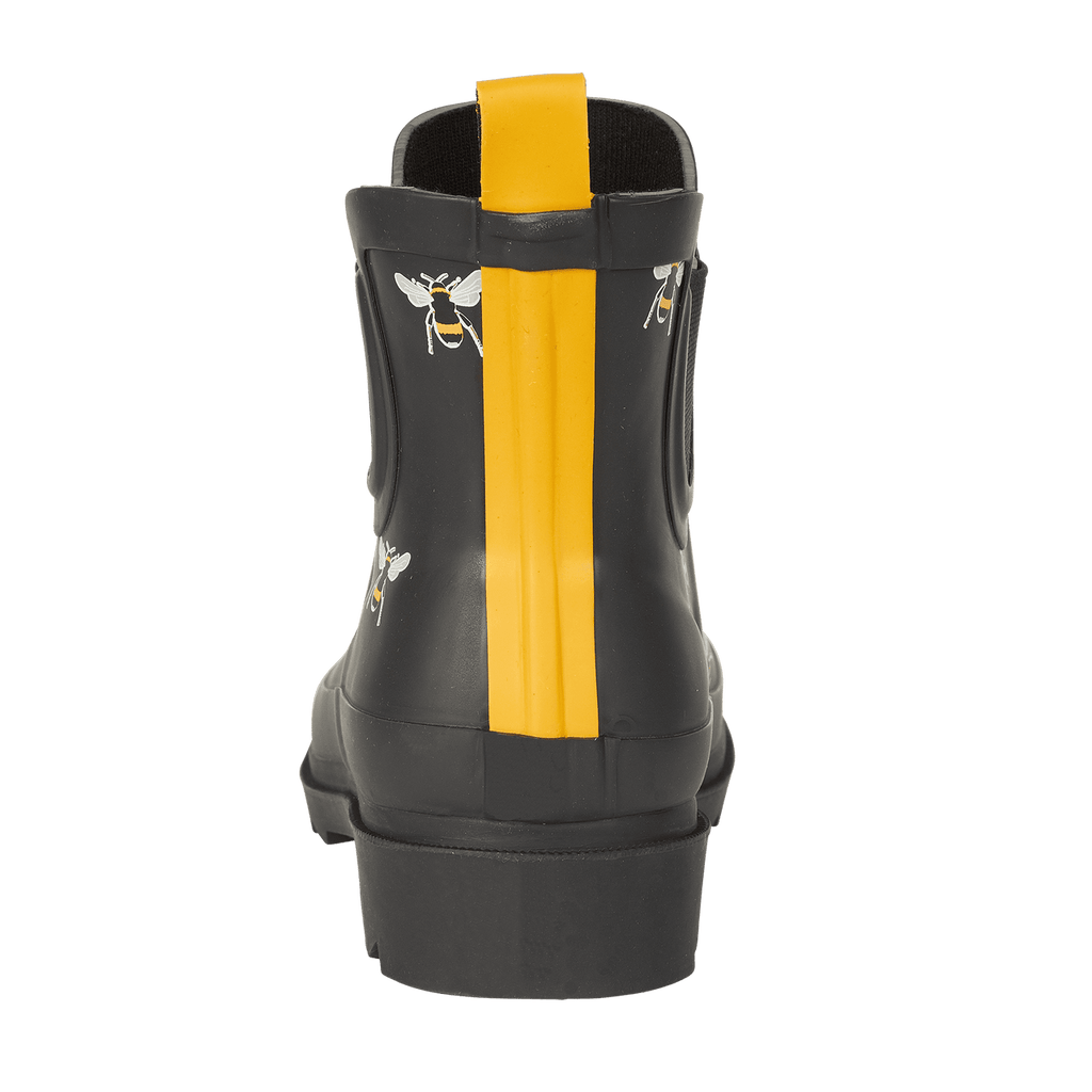 Urban Jacks Womens Wellibobs Ladies Wellingtons Festival Garden Waterproof Size Bee Black