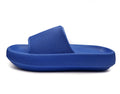 Womens Pillow Cloud Sliders Non-Slip Textured Cobalt