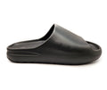 Womens Cloud Sliders Non-Slip Ribbed Bottom Black