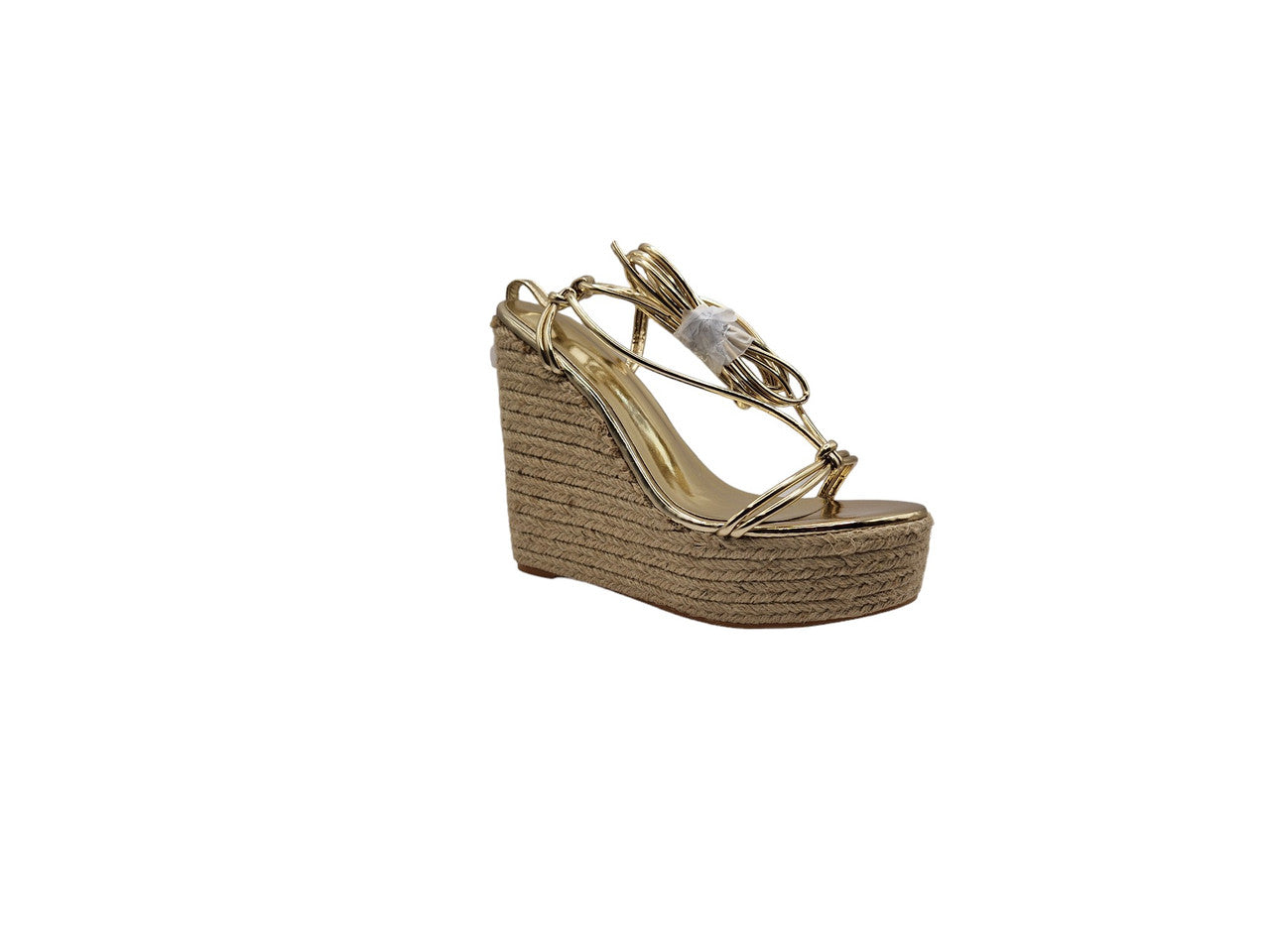 Womens Ladies Espadrille Mule Flatform Beige Hessian Chunky Summer Sandals Size