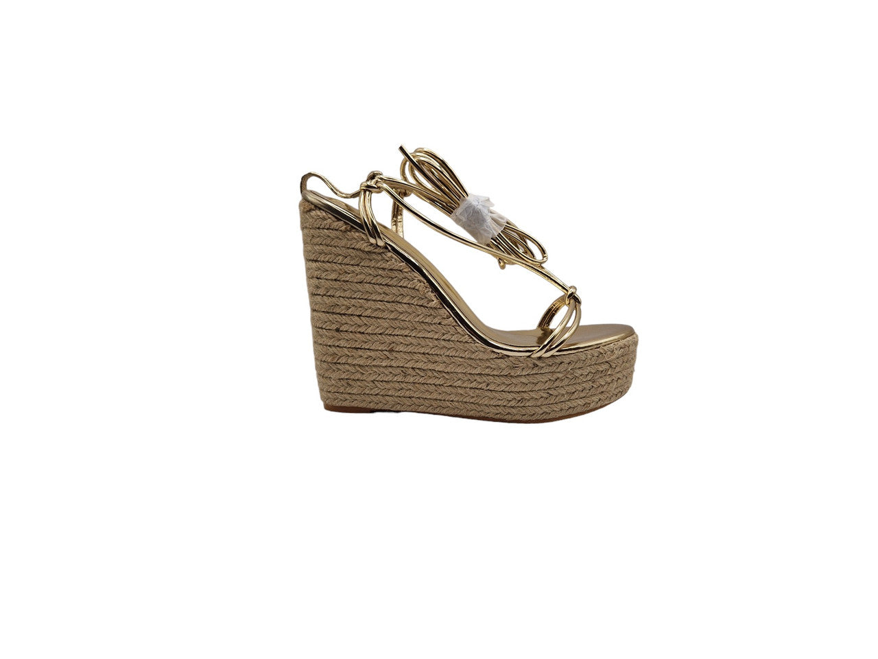 Womens Ladies Espadrille Mule Flatform Beige Hessian Chunky Summer Sandals Size