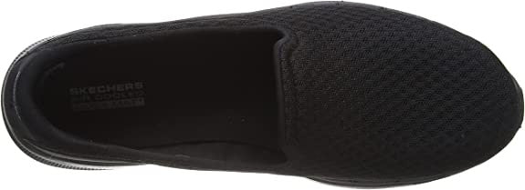 Skechers Womens GOwalk 6 Big Splash Walking Sports Wide Fit Shoes Black