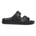 Regatta Womens Double Buckle Foot bed Flat Summer Sliders Black