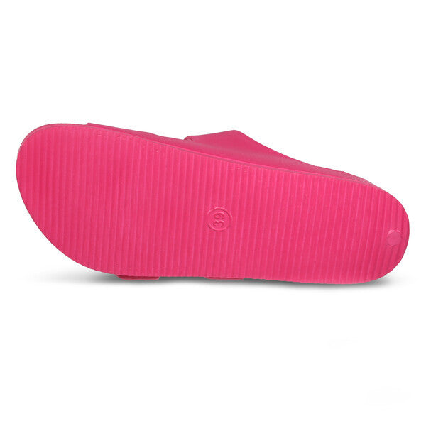 Regatta Womens Double Buckle Foot bed Flat Summer Sliders Pink Fusion