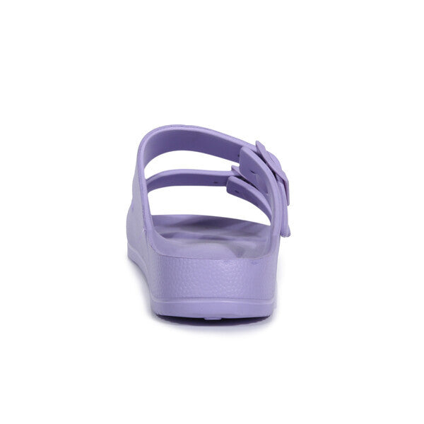 Regatta Womens Double Buckle Foot bed Flat Summer Sliders Pastel Lilac