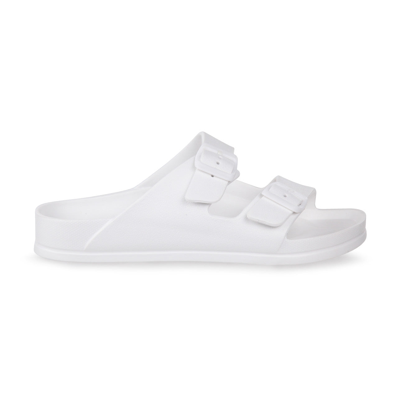 Regatta Womens Double Buckle Foot bed Flat Summer Sliders White