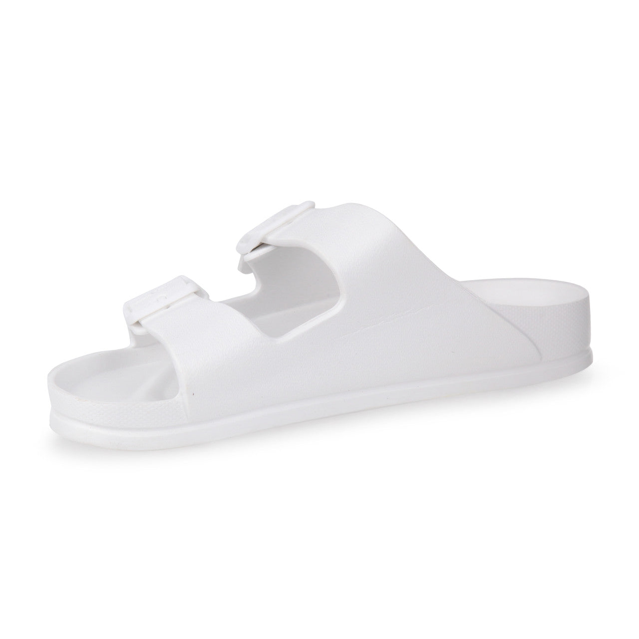 Regatta Womens Double Buckle Foot bed Flat Summer Sliders White