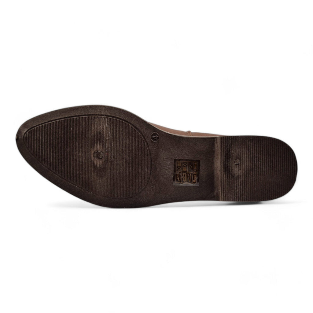 Renna Women’s Wide Fit Brown Chelsea Ankle Boots – Low Heel, Elastic Pull-On Design, Size 4-8