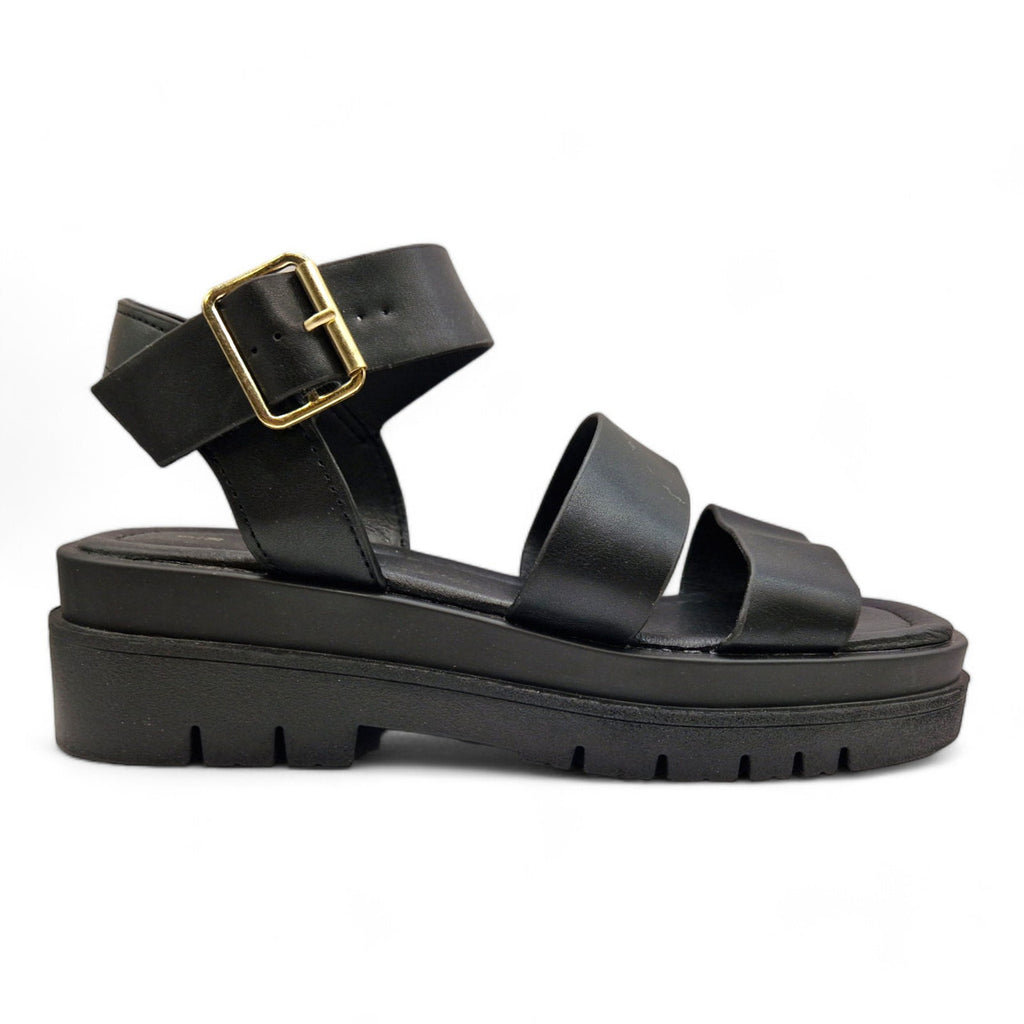 Yours Womens Gladiator EEE Wide Fit Sandals Ladies Chunky Ankle Shoes Size 5EEE-10EEE