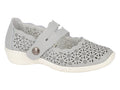 Boulevard Mary Jane Leather Shoes Grey - Renna Clothing