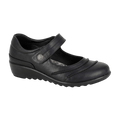 Boulevard Women’s Extra Wide EEE Fit Mary Jane Shoes Black - Renna Clothing